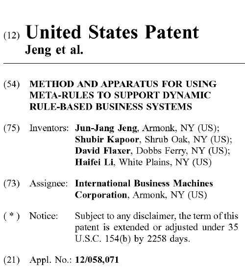 Top of the first page of US 11,042,884 B2, including the inventors
