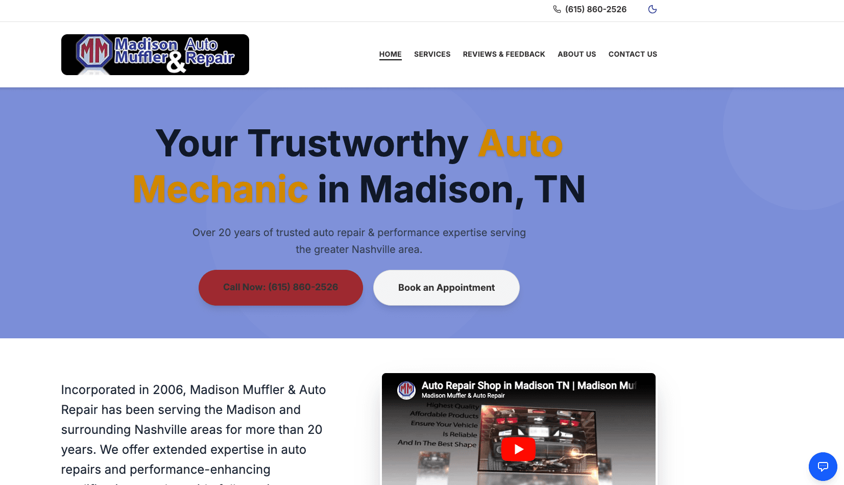 Madison Muffler Website